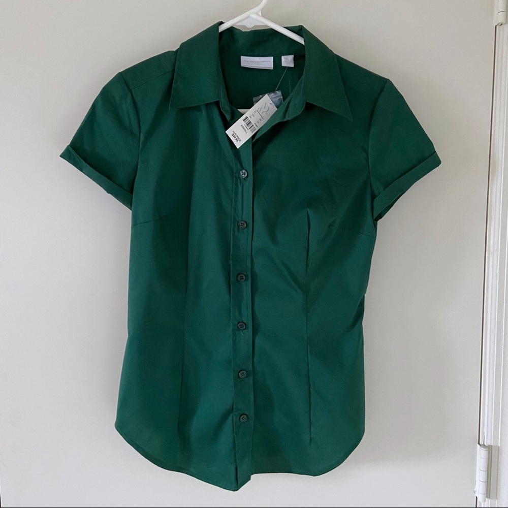 NY&Co Short Sleeve Button Down Dress Shirt Size XS